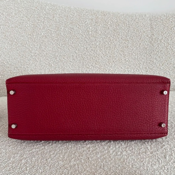 Authentic Hermes Kelly Togo 35 Rouge Garance - Picture 5 of 16